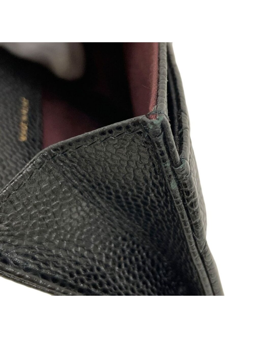 ★SOLD★ Chanel Quilted CC Logo Gold Card Case Gray Calfskin - Picture 10 of 15